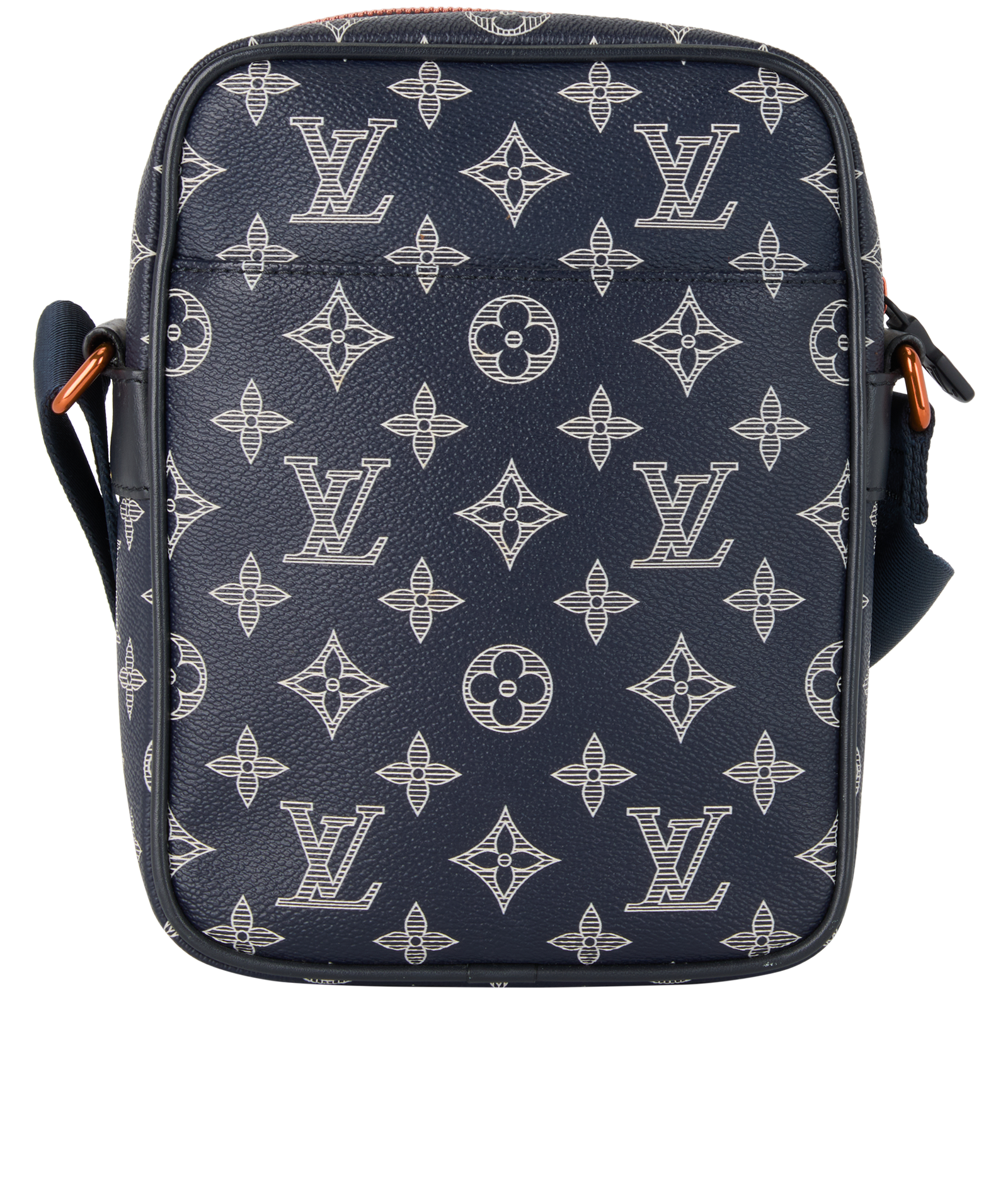 Danube PM Upside Down Ink, &pound;1,300, Handbags, Blue, Canvas, Back view